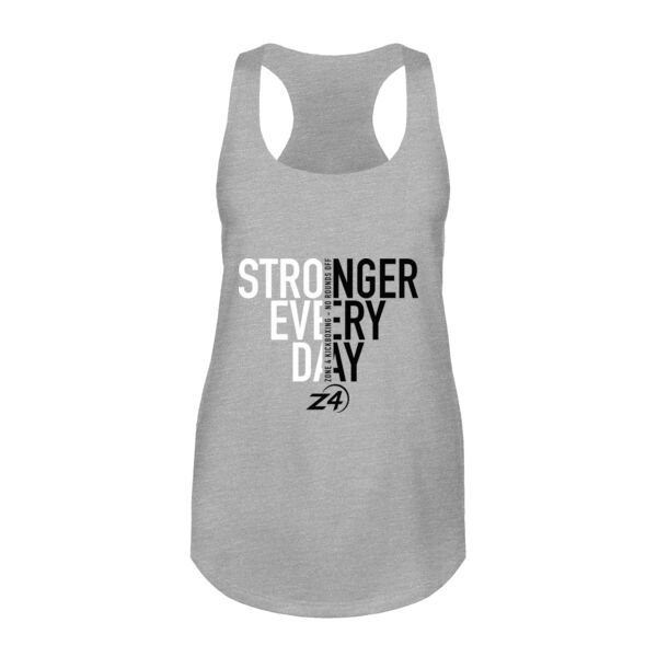 STRONGER EVERY DAY - WOMEN'S FITTED TANK TOP - $3PNFEX$ Thumbnail